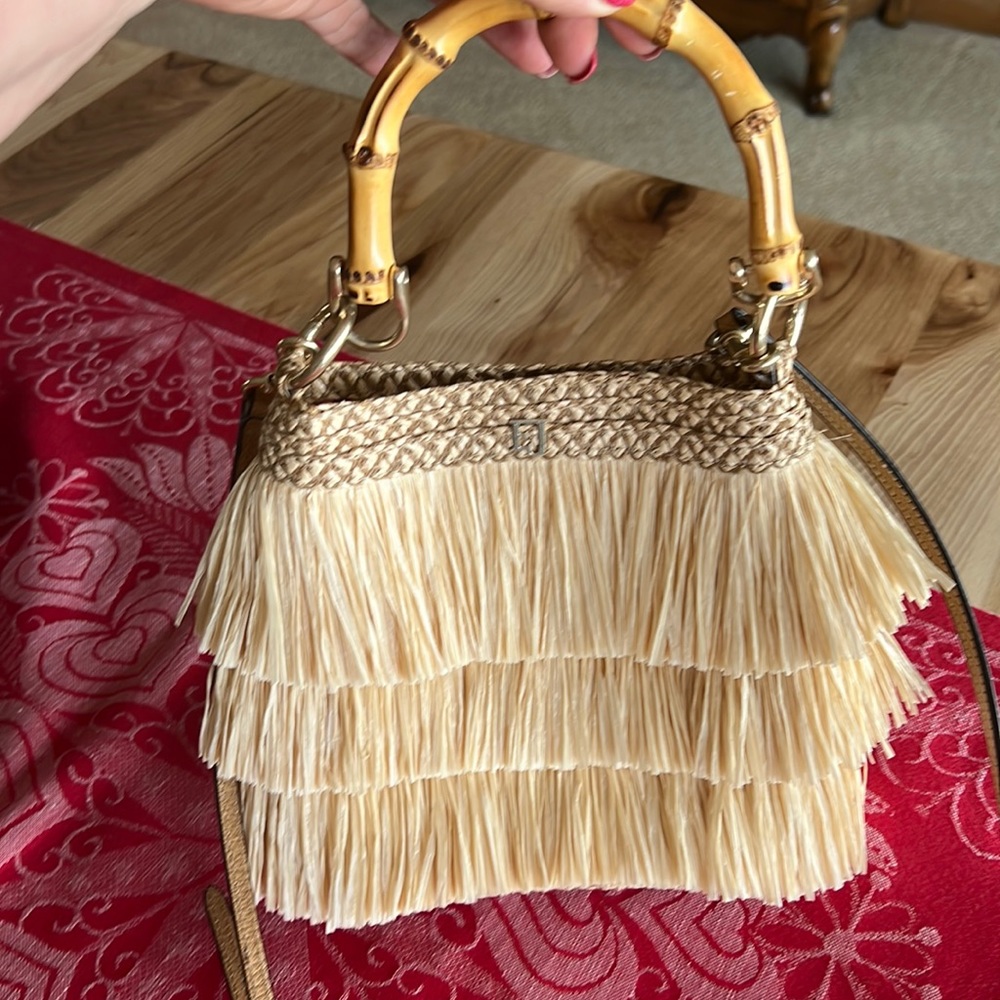 Eric javitz straw handbag